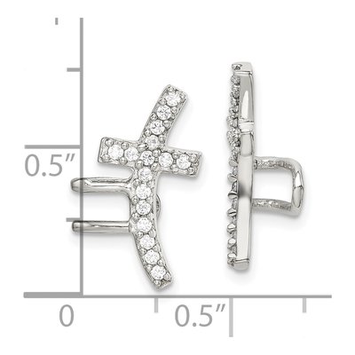 Sterling Silver CZ Cuff Ear Cuff – view 5