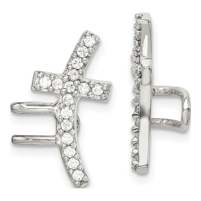 Sterling Silver CZ Cuff Ear Cuff