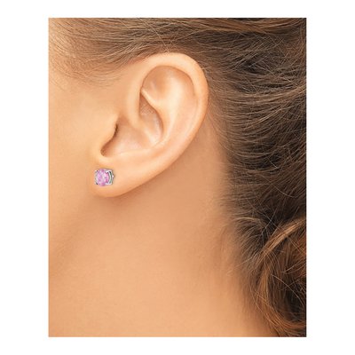 Sterling Silver 7mm Round Lab-Created Opal 3-Pair Set Stud Earrings – view 4