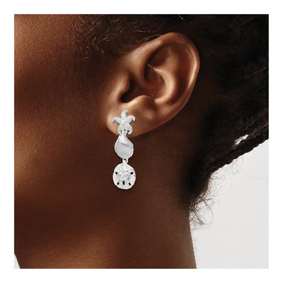 Sterling Silver Sea Life Dangle Earrings – view 4
