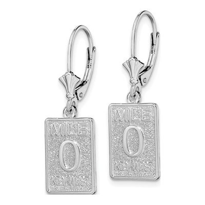 Sterling Silver Mile Key West Leverback Earrings – view 3