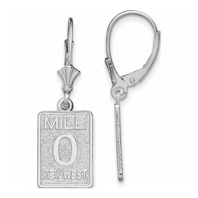 Sterling Silver Mile Key West Leverback Earrings