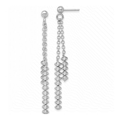 Sterling Silver Beaded Dangle Earrings