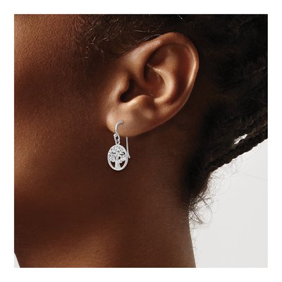 Sterling Silver Tree Dangle Earrings – view 4