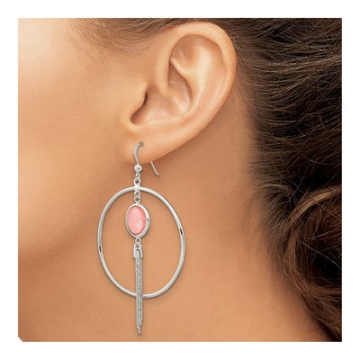 Sterling Silver Agate Dangle Earrings – view 4