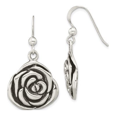 Sterling Silver Antiqued Dangle Earrings