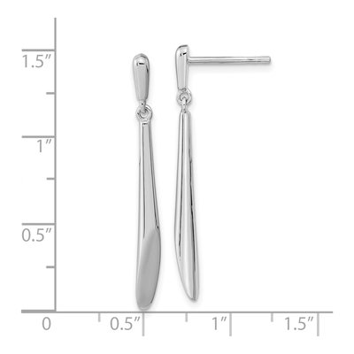 Sterling Silver Bar Dangle Earrings – view 5