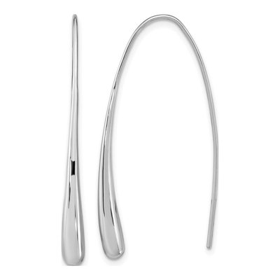 Sterling Silver Teardrop Threader Earrings