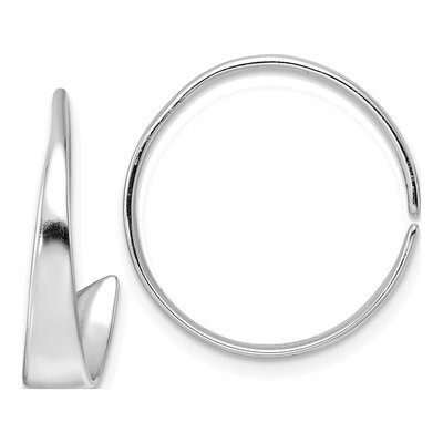 Sterling Silver 21mm Flat Bar Threader Earrings
