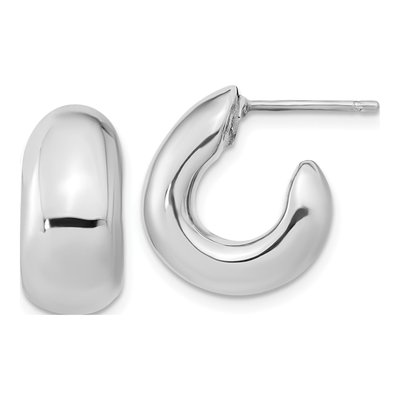 Sterling Silver 18mm Hoop Earrings