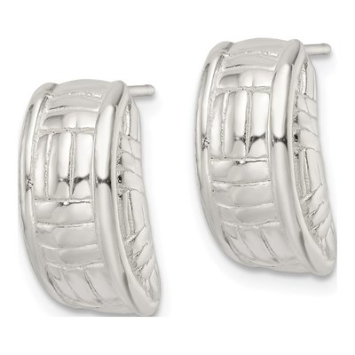 Sterling Silver 17mm Jhoop Hoop Earrings – view 3