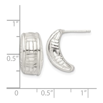 Sterling Silver 17mm Jhoop Hoop Earrings – view 5
