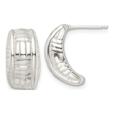 Sterling Silver 17mm Jhoop Hoop Earrings