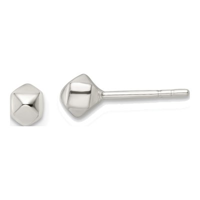 Sterling Silver Geometric Stud Earrings