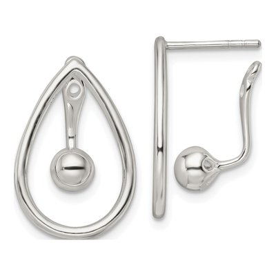 Sterling Silver Teardrop Dangle Earrings