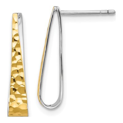 Sterling Silver Hammered Dangle Earrings