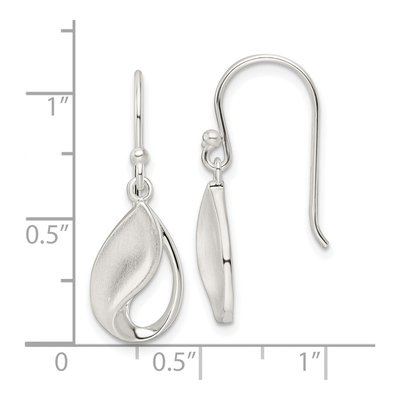 Sterling Silver Teardrop Dangle Earrings – view 5
