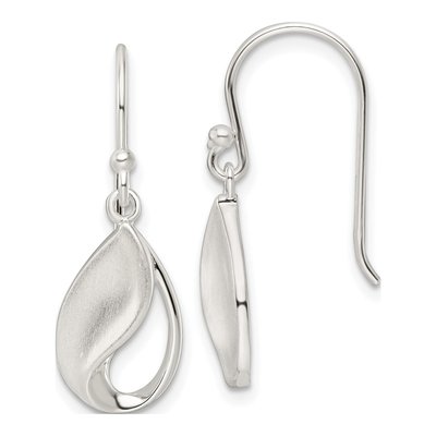 Sterling Silver Teardrop Dangle Earrings