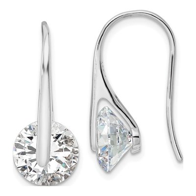 Sterling Silver CZ Threader Earrings