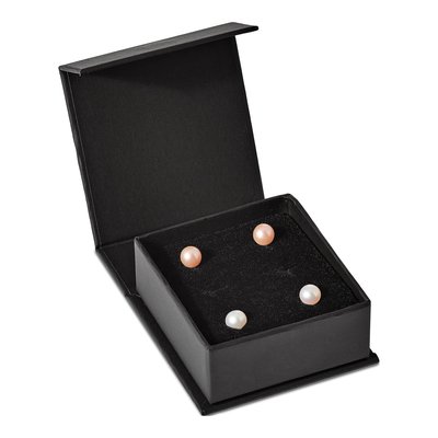 Sterling Silver Freshwater Pearl Post Earring Set – view 3