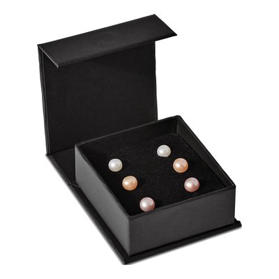 Sterling Silver Freshwater Pearl Earrings, Set of 3 – view 3