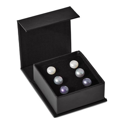 Freshwater Pearl Button Earrings Set of 3 – view 3