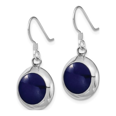 Sterling Silver Mother of Pearl MOP Dangle Earrings – view 2