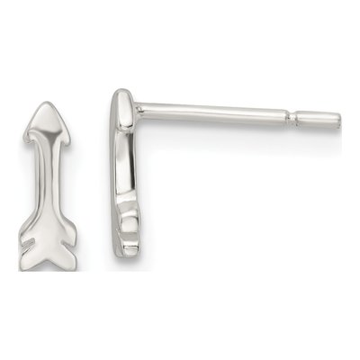 Sterling Silver Tiny Arrow Stud Earrings