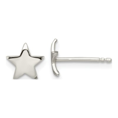 Sterling Silver Star Stud Earrings