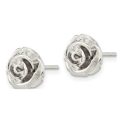 Sterling Silver Button Stud Earrings – view 3