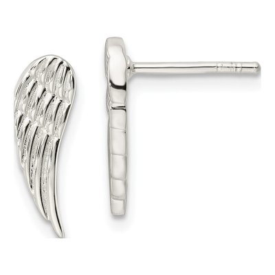 Sterling Silver Wing Stud Earrings