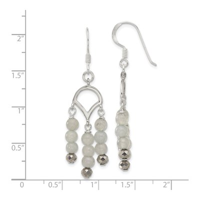 Sterling Silver Crystal Chandelier Earrings – view 4