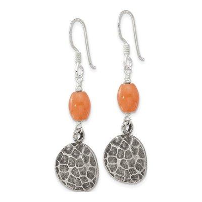 Sterling Silver Aventurine Dangle Earrings – view 2