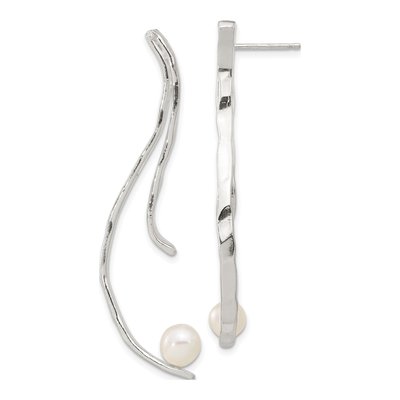 Sterling Silver Freshwater Cultured Pearl Dangle Earrings