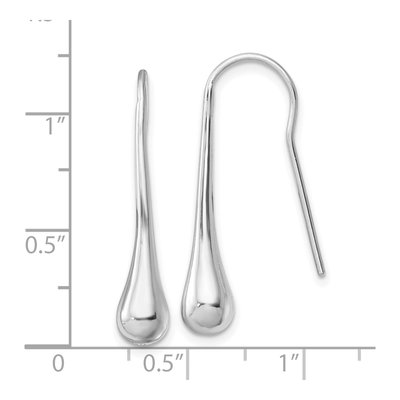 Sterling Silver Teardrop Threader Earrings – view 5
