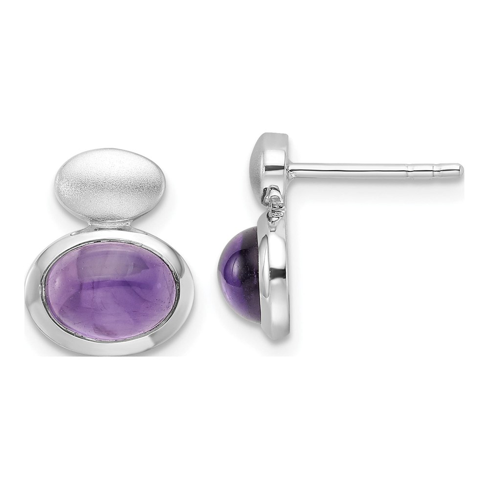 Sterling Silver Amethyst Dangle Earrings
