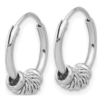 Sterling Silver Endless Hoop Earrings | Polished – view 3