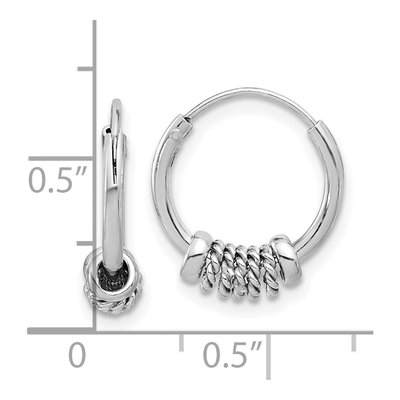 Sterling Silver Endless Hoop Earrings | Polished – view 5