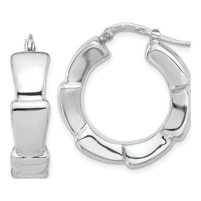 Sterling Silver 28mm Hoop Earrings