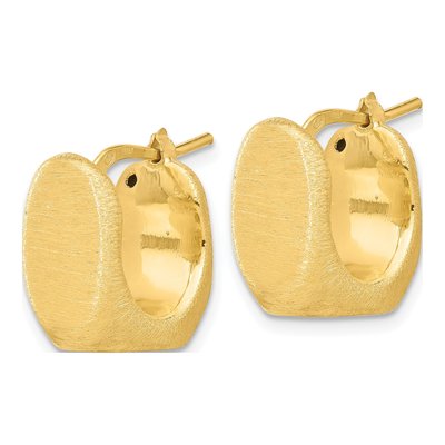 Gold-Plated Sterling Silver 16mm Square Hoop Earrings – view 3