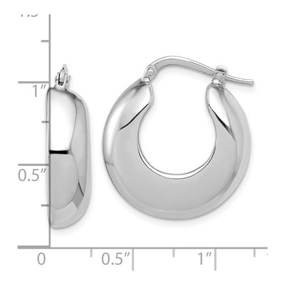 Sterling Silver 25mm Hoop Earrings – view 5