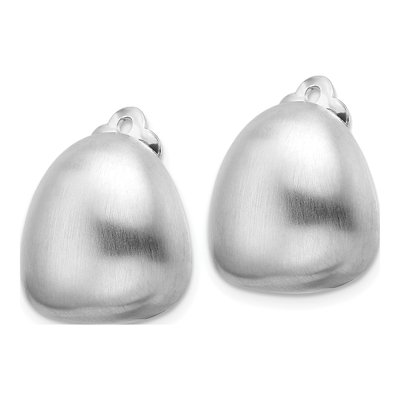 Sterling Silver Non-Pierced Button Stud Earrings – view 3