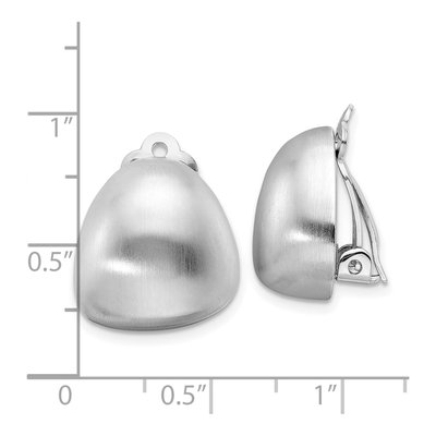 Sterling Silver Non-Pierced Button Stud Earrings – view 5