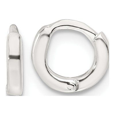Sterling Silver 8mm Small Huggie Hoop Earrings