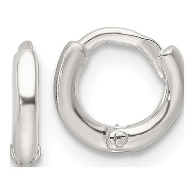 Sterling Silver 7.5mm Huggie Hoop Earrings