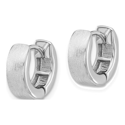Sterling Silver 13mm Huggie Hoop Earrings – view 3