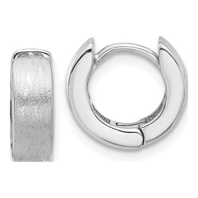 Sterling Silver 13mm Huggie Hoop Earrings