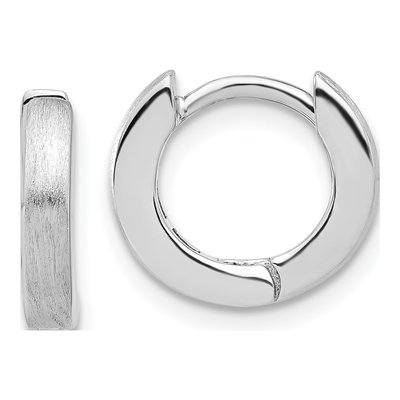 Sterling Silver 13mm Huggie Hoop Earrings