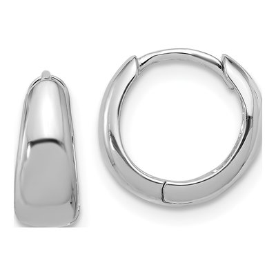 Sterling Silver 12mm Huggie Hoop Earrings
