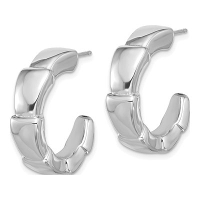 Sterling Silver 26mm Hoop Earrings – view 3